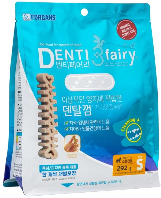 포켄스덴티페어리 강아지 덴탈껌, 타피오카, 292g, 1개 - 쿠팡