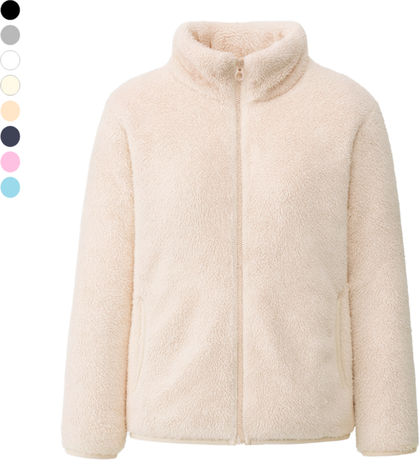 하바우 남녀공용 포근한 뽀글이 후리스 플리스 자켓 1P