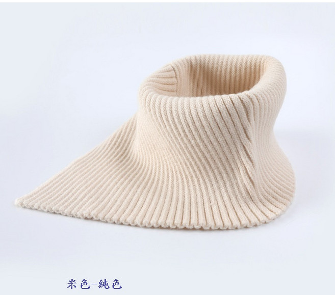 秋冬保暖三角型脖套 針織圍巾 親膚柔軟彈性百搭 男女適用