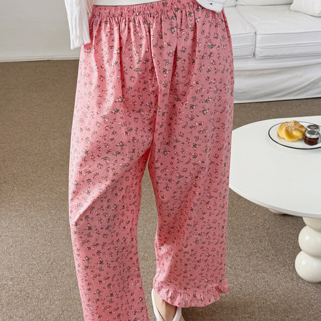 마리끄 국내산 9부 순면 파자마 잠옷바지 8컬러 색상