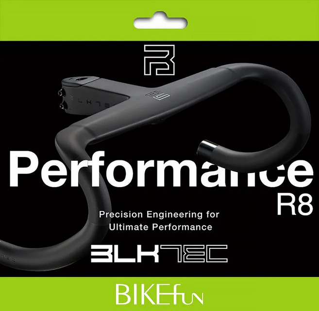 BLKTEC R8 碳纖維 公路車一體把 手把, 1個, 380mm,120mm