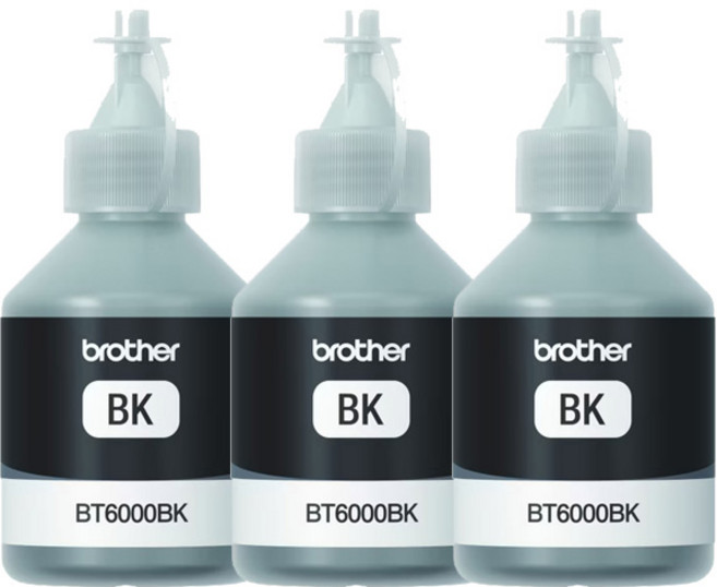 Brother 黑色補充墨水 BT6000BK 適用 T300/T500W/T700W/T800W, 1套