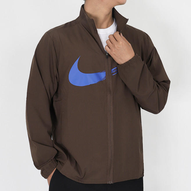 나이키 DRI-FIT 버서타일 Jacket 브라운-블루 로고