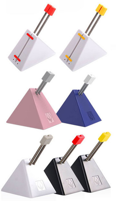 핫라인 3NEW 고급형 마우스 번지대 선정리 선고정 번지 클립, 고급형 번지대 블랙-레드, 1개