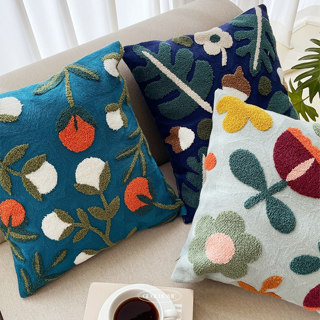 보테니컬 북유럽 쇼파 쿠션커버 45x45 쇼파쿠션 커버 단품