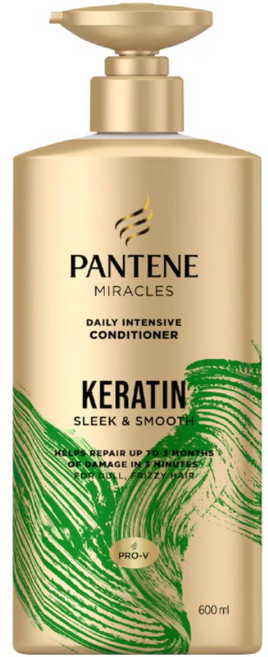 팬틴 케라틴 인텐시브 컨디셔너 Pantene Keratin Daily Intensive Conditioner, 1개, 600ml