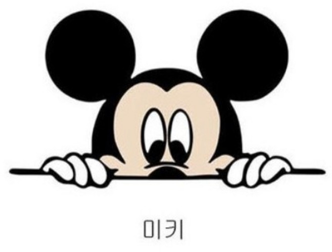 차량용 스티커 미키마우스스티커 미키미니 귀여운스티커, 미키, 1개
