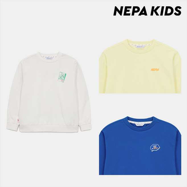 네파키즈 NEPA KIDS 공용 LTT 그래픽 럭키 맨투맨 KLC5324