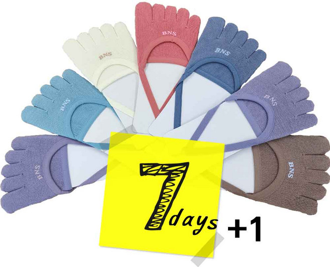 4켤레+4켤레 닥터풋 발가락 양말 특허받은 기능성양말 세븐데이즈+1 남자 여자 발가락 무좀 향균 면