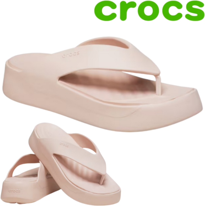 [매장판정품] 크록스 플랫폼 키높이 여성 쪼리 플립 슬리퍼 통굽 샌들