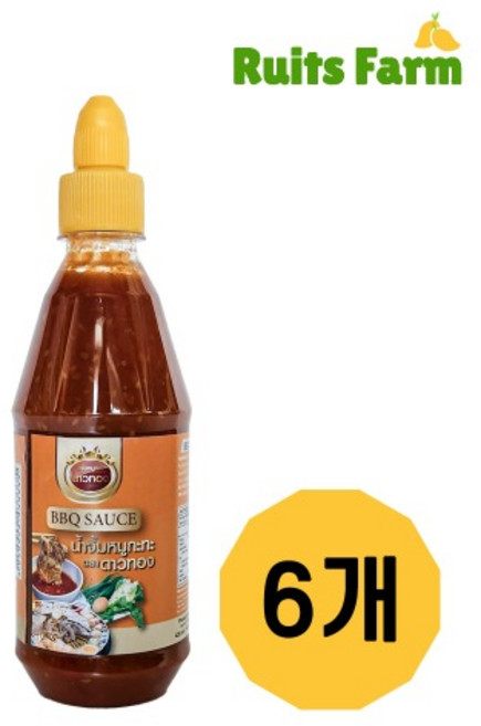 [루츠팜] 태국 판타이 바베큐소스 435mlX6개 BBQ 소스, 6개, 435ml
