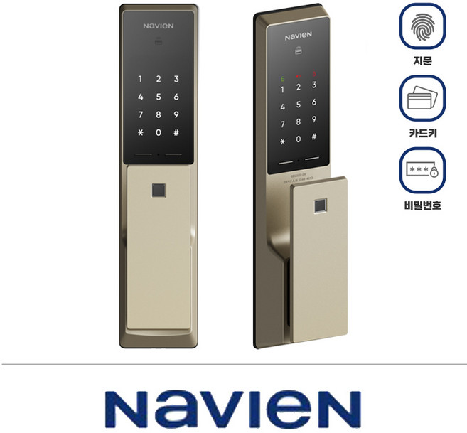 경동 나비엔 SDL311 자가설치 무타공 주키 도어락, 고객직접설치, SDL521무타공푸시풀(지문)