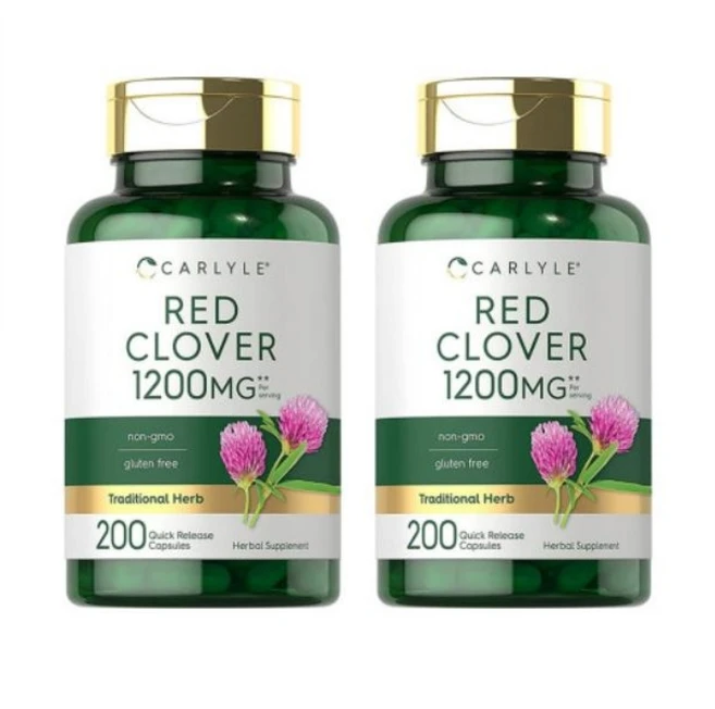 칼라일 레드 클로버 블라섬 1200mg 200캡슐 2개, 2팩, 200정 - 쿠팡
