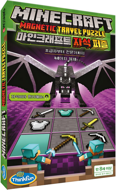 씽크펀 마인크래프트 자석 퍼즐, 혼합색상, 1개
