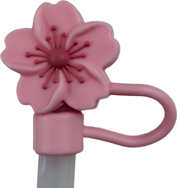 실리콘 텀블러 빨대마개 스탠리 호환 10mm, 1개, 1.체리블라썸