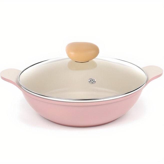 네오플램 레트로 양수 전골 샤브샤브 냄비 28cm, 1개