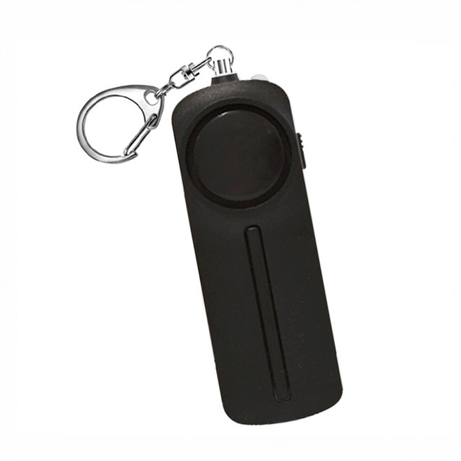 KeeBright 호신용 경보기 130dB 키링 경보기 여성 초등학생 책가방 방범부저 호신용 호루라기 입학선물, 블랙, 1개