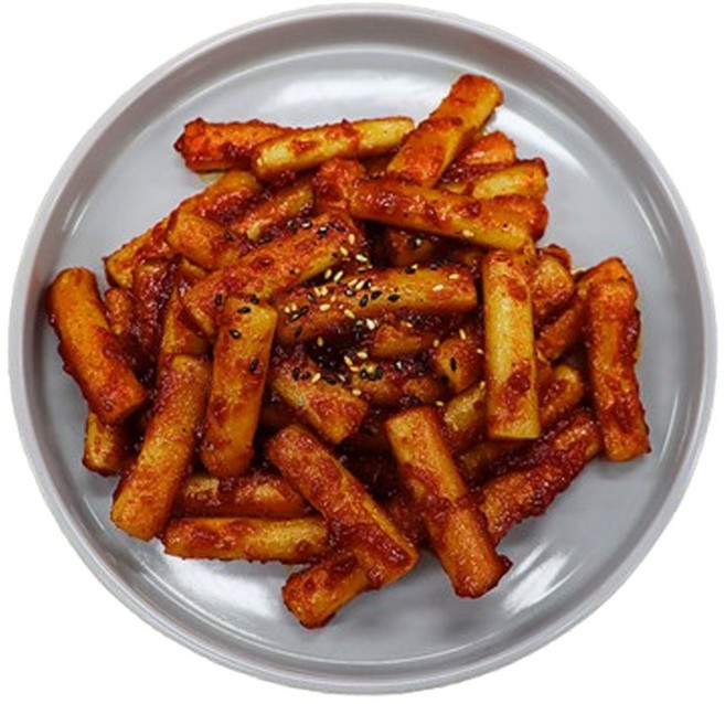 [HACCP 인증 국산밀 100%] 핫이슈 기름 떡볶이 2-3인분 식물성 소스 우리밀, 400g, 8개