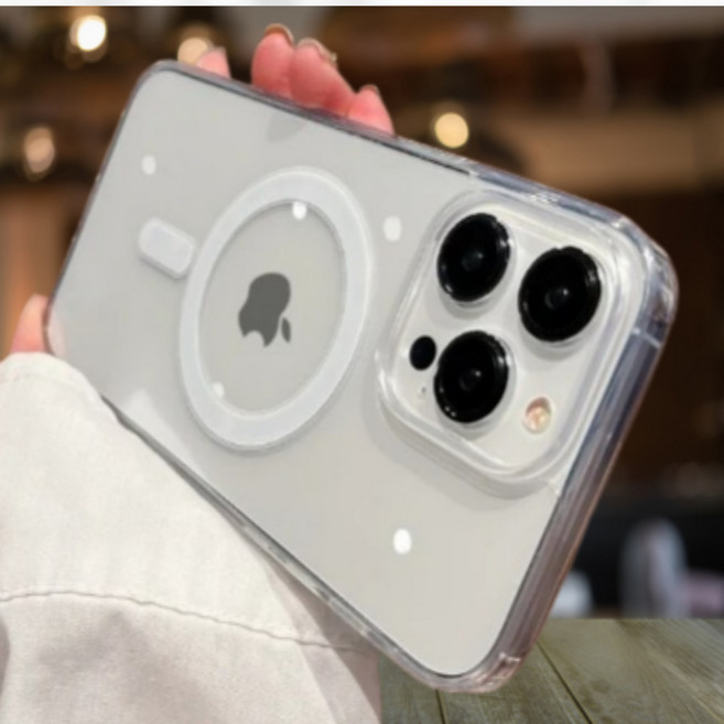 찬란한픽 맥세이프 아이폰15 프로맥스 앞면과 렌즈 보호 변색 없는 범퍼 케이스