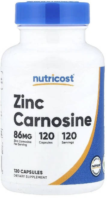 Nutricost 아연카르노신 캡슐 120정, 1개 - 쿠팡
