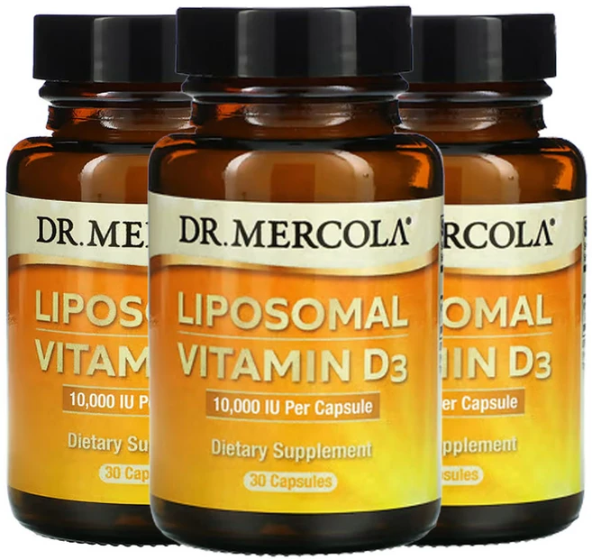 닥터 머콜라 리포솜 비타민D3 10 000IU 캡슐 30정, 3팩 - 쿠팡