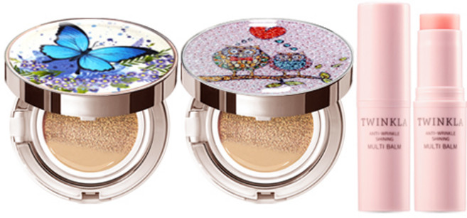 [쿠션15g+쿠션15g+멀티밤10g] 스타일71 60%세럼 [건성 피부 추천] 미스트 쿠션 [17호 21호 23호], 1개, 나비블루펄21호+부엉이21호(건성)+멀티밤