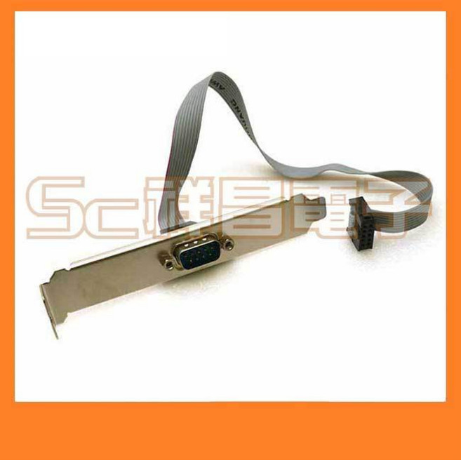 祥昌電子 主機板 內接 COM 排線 DB9 公電腦線, 1個