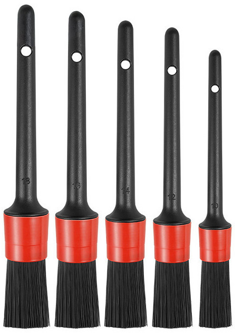 옐로우베이스 차량용 디테일링 세차 청소 브러쉬 5종 세트, 1개, 5개입