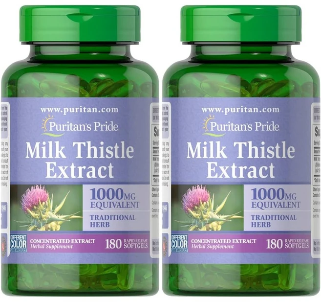 퓨리탄 프라이드 밀크시슬 1000mg 180정, 2개 - 쿠팡
