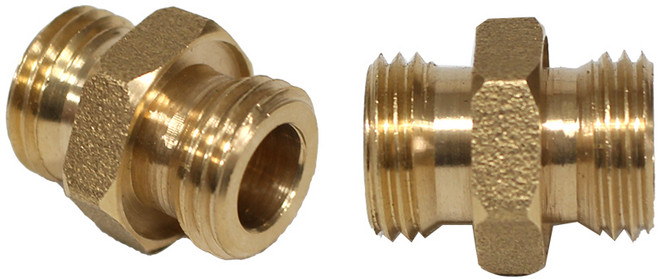 농약호스 니플 니쁠 농약분무기 부속 연결부품 카플링 육각조, 이경니플 (연결 변환 분배용), D-2 이경 니플 수수 13, 1개