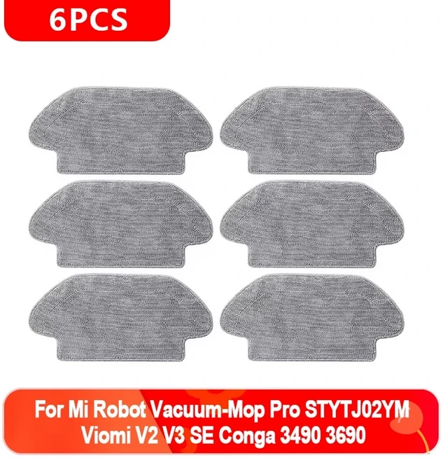 호환 샤오미 호환 미 로봇 진공청소기-모프 프로 STYTJ02YM 비오미 V2 V3 SE 콩가 3490 3690 메인 사이드, 01 6pcs