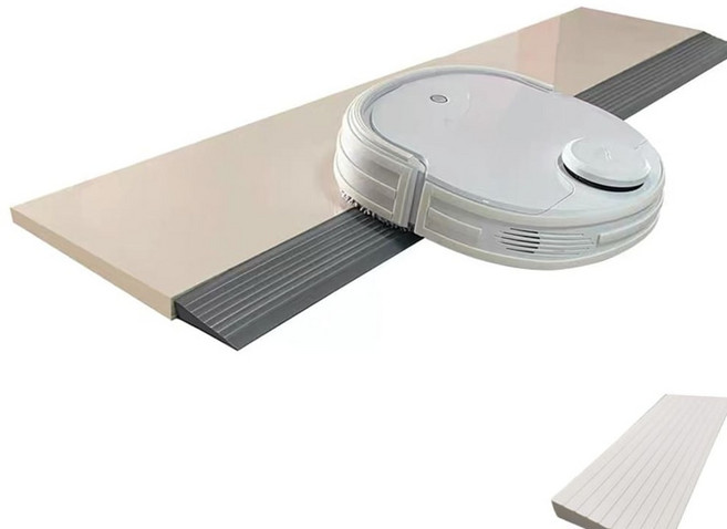 로봇청소기 문턱 도어턱받침 1m 경사대 문지방 계단 0.6cm, 그레이, 1