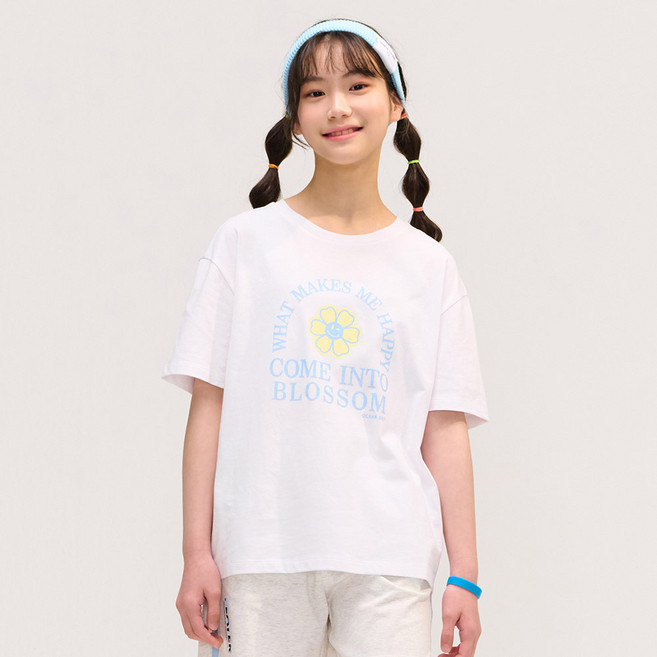 [오션스카이] [4color]여아 데일리 그래픽 반팔 T-shirt