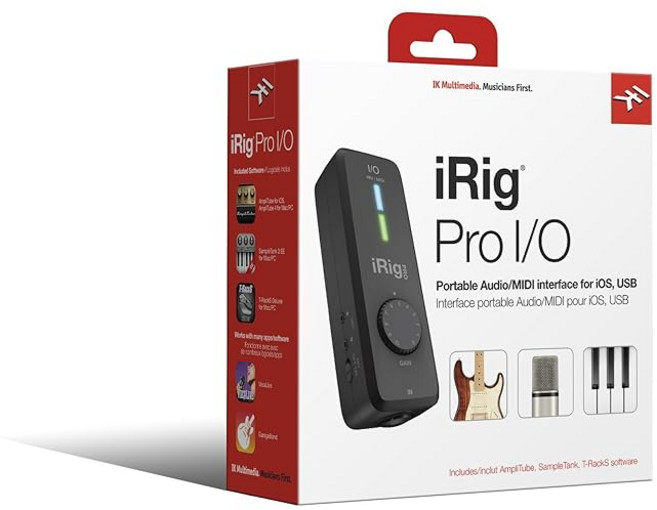 IK Multimedia iRig PRO I/O 하이엔드 오디오 / MIDI 인터페이스 IP-IRIG-PROIO-AS, 상품명참조