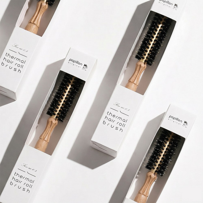 엠앤와이뷰티 전문가용 0.5 호 롤 브러쉬 뿌리볼륨 브러쉬 드라이롤빗, 1개, 골드