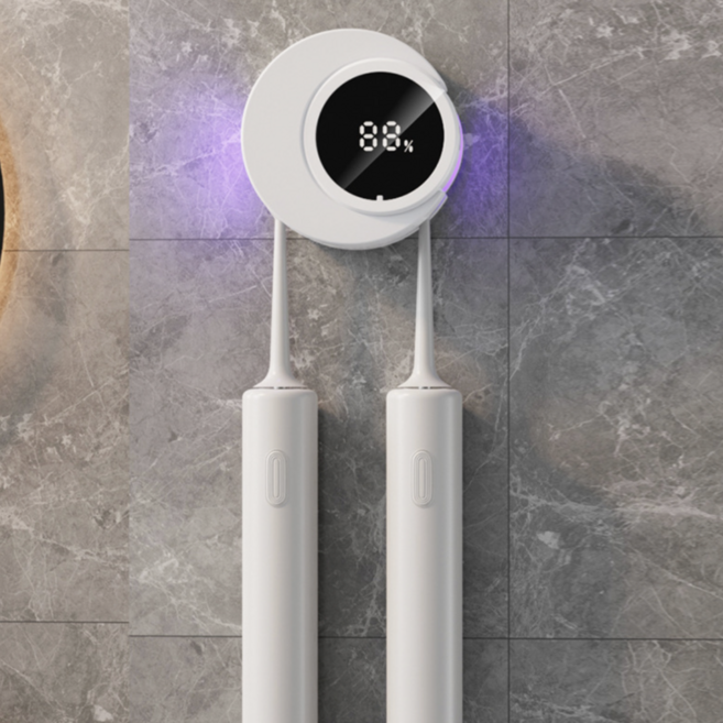 휴대용 무선 uvc led 열건조 건조기 자외선 소독기 칫솔살균기, 화이트, uvc led 칫솔살균기