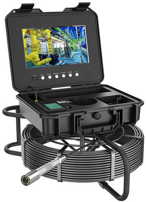 FI-IEC1100 산업용 릴형 배관 내시경 카메라 100M, 1개