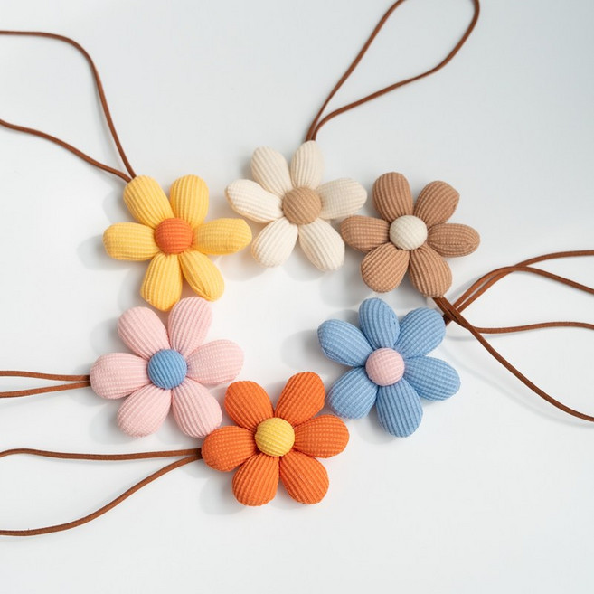 벤쿠쿠 [1+5] 데이지 꽃 네임텍 이름표 키링 6종 1세트