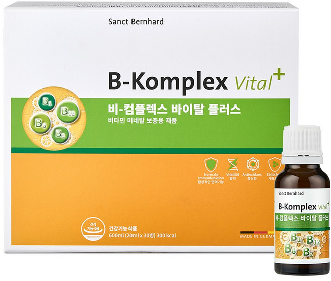 크로이터하우스상트베른하르트 비컴플렉스 바이탈 플러스, 600ml, 3개