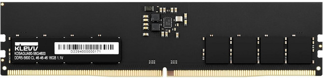에센코어 클레브 KLEVV DDR5 32GB 5600MHz CL46 데스크탑 램 관부가세포함, 블랙, 1개, KD5BGUA80-56G460A