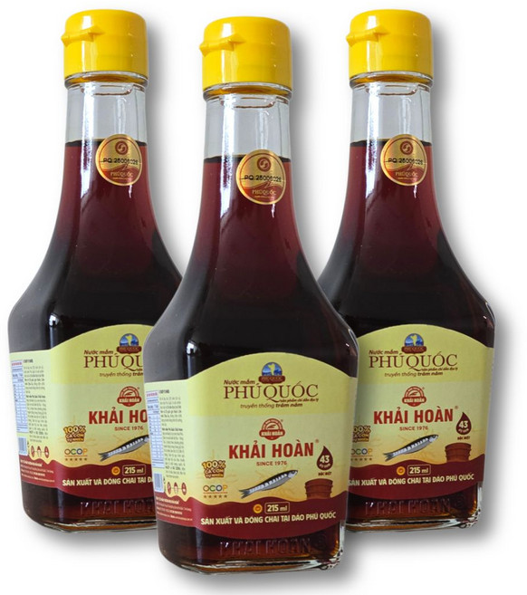 카이호안느억맘 100% 피쉬소스 액젓 푸쿠옥, 3개, 215ml