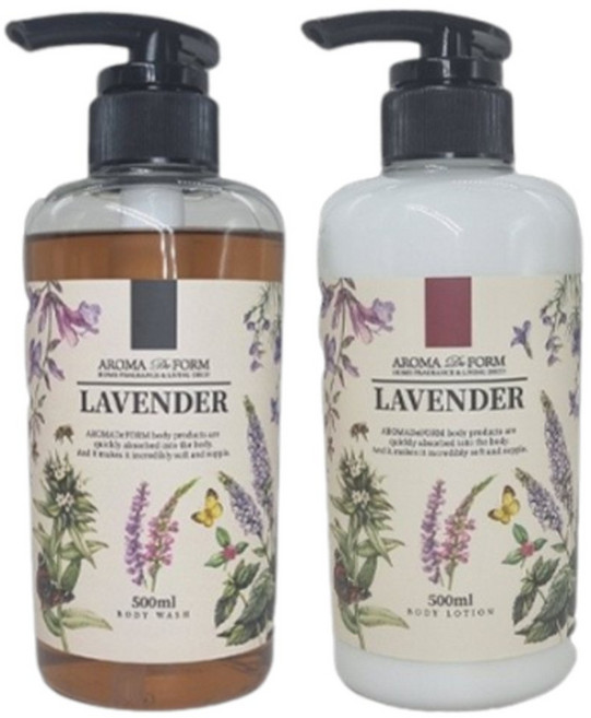 (대구신세계)아로마드폼 바디2종 선물세트 500ml, 1세트