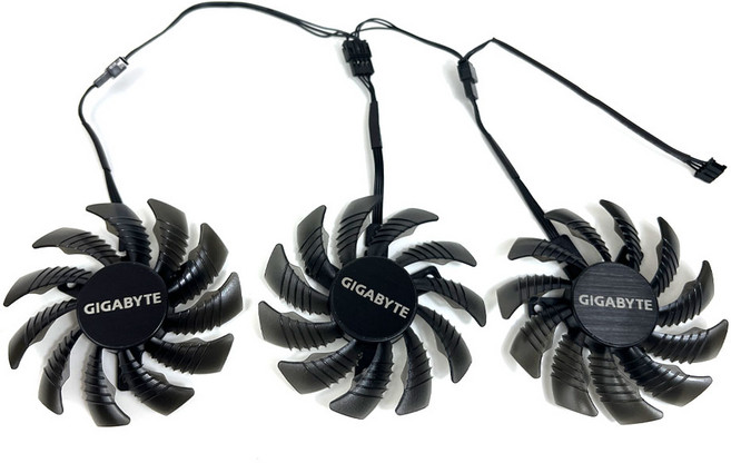 기가바이트 RX 6700XT RX 6600XT RX 6600 EAGLE 비디오 카드 냉각 선풍기 3FAN 78mm PLD08010S12HH T128010, 03 3Fan