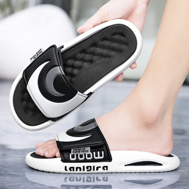 라온스페이스 푹신한 발등조절 벨크로 쿠션 슬리퍼