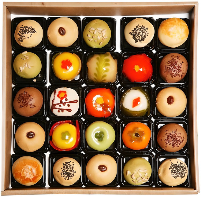 빚고을 프리미엄 화과자 25구 추석 설날 선물, 1세트, 1080g