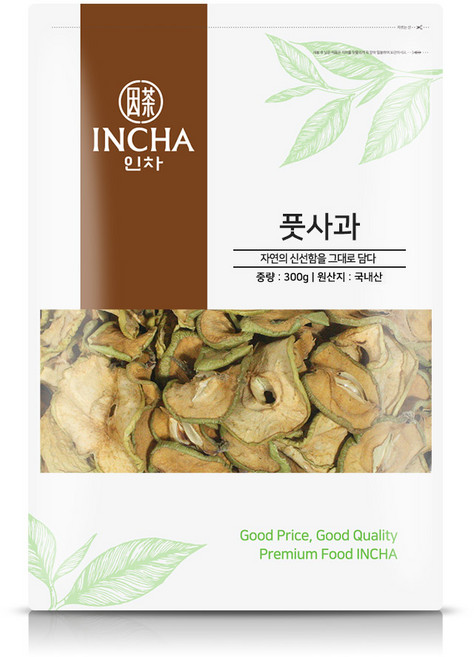 인차 국산 말린 풋사과 건풋사과, 1팩, 300g