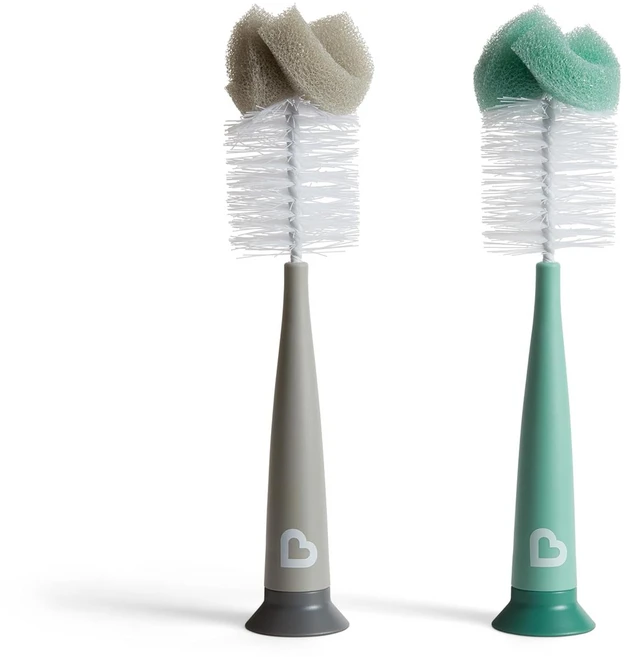 먼치킨 스펀지 병 브러시 그레이세이지 2개들이 1팩, Bottle Brush, Grey, 1개 - 쿠팡