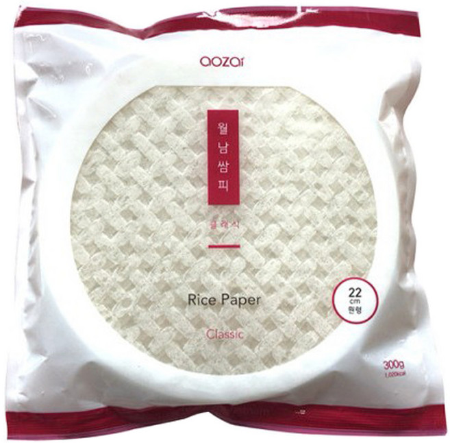 AOZAI 클래식 월남쌈피 원형 22cm 300g 월남쌈, 1개
