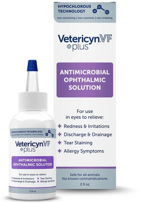 베테리신 미국수의사전용 강아지 고양이 결막염 눈충혈 눈꼽 눈염증 눈물자국 영양제 항균 효과 입증, 1개, 59ml - 쿠팡