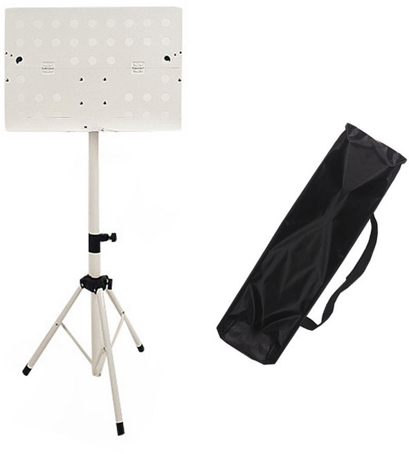 지아이엘 반으로 접히는 보면대+가방 세트 전문가용 휴대용 특대형 악보대, 접이식 통판형 보면대(화이트), 1개